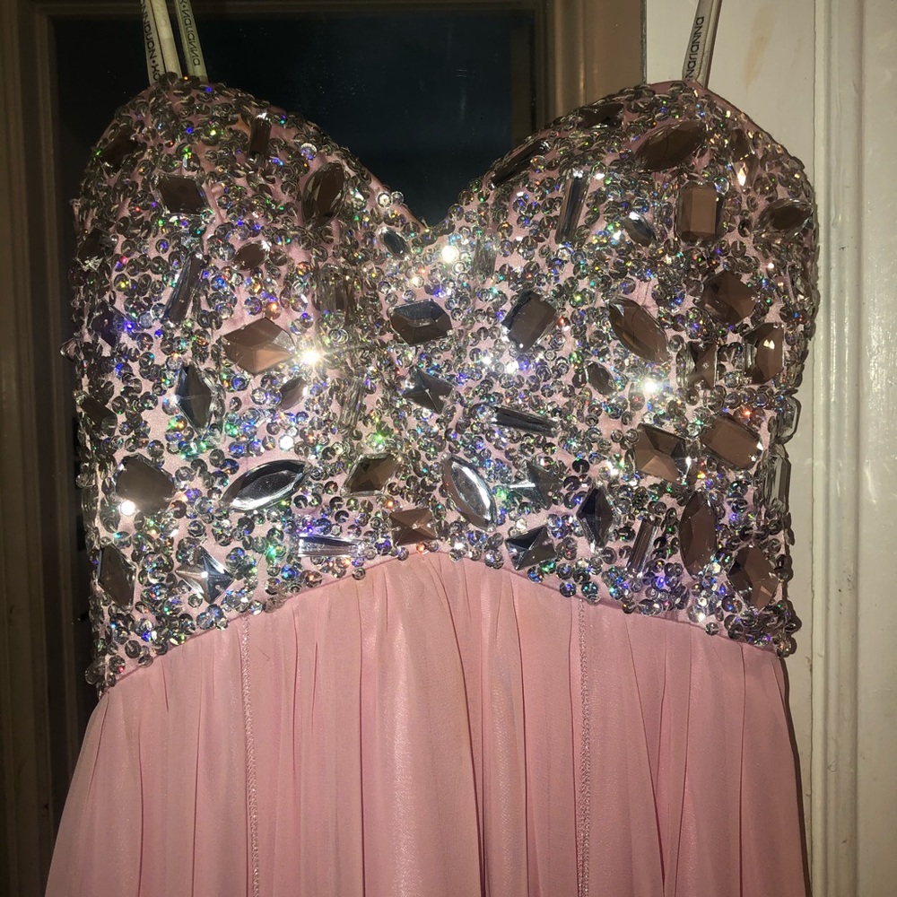 Pink, sparkly Prom dress